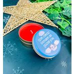 giftmoda İşim Olmaz Benden De Güzeli Yok Tasarımlı Kokulu Teneke Mum (Kırmızı)