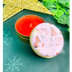 giftmoda Kelebek Tasarımlı Kokulu Teneke Mum (Beyaz)
