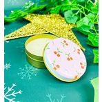 giftmoda Kiraz Tasarımlı Kokulu Teneke Mum (Kırmızı)