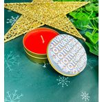 giftmoda Motivation Tasarımlı Kokulu Teneke Mum (Kırmızı)