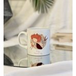 Giftmoda Ölümsüz Aşıklar Tasarımlı Kupa - Beyaz - Pembe