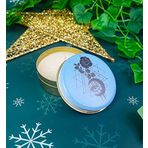 giftmoda Tarot Gül Tasarımlı Kokulu Teneke Mum (Kırmızı)