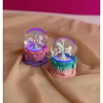 giftmoda Unicorn Atlı Karınca Işıklı Mini Boy Kar Küresi