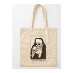 GİFTORA Gothic Hell Rahibe Ham Bez Çanta