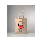 GİFTORA Hayvanlarımız Snoopy-y baskılı ham bez omuz çantası 35x40 cm