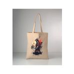GİFTORA Samurai baskılı ham bez çanta 35x40 cm