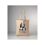 GİFTORA William Shakespeare Baskılı ham bez omuz çantası 35x40 cm