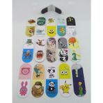 Gifts Turkiye Mıknatıslı Kitap Ayracı 15 Adet Renkli Çocuklar İçin 3,1 x 4,8 cm Boyutunda