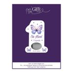 giftshoppi Mor Kelebek Konsept 1 Rakam açacak yenidoğan doğum günü magnet hediyelikleri 10 adet