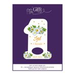 giftshoppi Papatya Tema 1 Yaş Rakam açacak yenidoğan doğum günü magnet hediyelikleri 10 adet