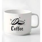 Giftstime Kişiye Özel Coffe Tasarımlı Porselen Kupa Nescafe Fincanı - Beyaz