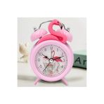 gifttime Flamingo Akar Saniyeli Çift Çanlı Çalar Saat Masa Saati