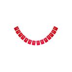 Giftzone Ipli Orta Boy 40'lı Kağıt Türk Bayrağı, 8 cm x 13 cm, Çift Taraf Baskılı