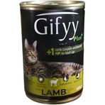 Gifyy Plus Kuzu Etli Kedi Konserve Maması - 400Gr