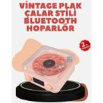GIGA Retro Kristal Netliğinde Ses – Gece Işıklı Retro Bluetooth Hoparlör - Renkli
