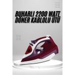 GIGA Seramik Tabanlı Kırmızı 2200 Watt Şok Buharlı Ütü - Renkli