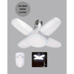 GIGA Tasarruflu Pervane LED Ampül 4 Kollu 60 Watt Geniş Alan Aydınlatma - Renkli