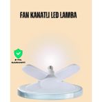 GIGA Yüksek Işık Güçlü LED Ampül 4 Kollu Katlanır Pervane Tasarım - Renkli
