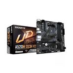GIGABYTE A520M DS3H V2 AM4 DDR4 4733MHz(OC) PCIe 3.0 M.2 NVMe Gigabit LAN USB 3.2 mATX Anakart