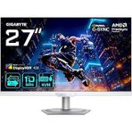 Gigabyte M27up Ice 27" Ss Ips Dual-Mode Monitor (Beyaz), 4K Uhd 160Hz / Fhd 320Hz, 1Ms Gtg, Mat Ekran, Hdmi 2.1 & Dp 1.4, Displayhdr 400, Kvm & Usb-C, G-Sync Compatible