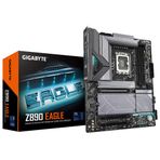 GIGABYTE Z890 Eagle Anakart - Intel Core Ultra (Seri 2), VRM 14+1+2 Fazlı işlemciler, 8800 MHz DDR5 (OC), 1 x PCIe 5.0 M.2 + 3 x PCIe 4.0 M.2, 2,5GbE LAN, USB4