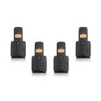 Gigaset 1 Harici 4 Dahili Dect Telsiz Kablosuz Telefon Santrali Siyah