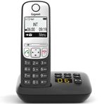Gigaset A690A Siyah Handsfree Telesekreterli DECT Telsiz Telefon
