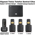 Gigaset C530 IP 4 Dahili Dect Telsiz Kablosuz Telefon Santrali