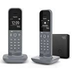 Gigaset Cl390 Duo 2 Ahizeli Dect Telsiz Telefon Satellite Grey – Handsfree, Büyük Ekran, Kablosuz Ev & Ofis Telefonu