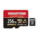 Gıgastone 256 Gb Microsd Express + Sd Adaptör, 880/650 Mb/S'ye Kadar, Microsdxc Express Hafıza Kartı Sd 7.1, Nintendo Switch 2 İle Uyumlu, Profesyonel Kamera, A1 V30 U3 Uhs-I