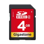 Gigastone 4GB SD kart SDHC sınıf 4 hafıza kartı fotoğraf Video müzik ses dosyası DSLR kamera DSC kamera kaydedici oynatma PC Mac POS, 1 Mini kılıf ile