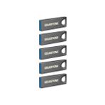 Gigastone Gıgastone 256 GB Slim Fit Flash Sürücü (5'li Paket) Z70 USB 3.2 Gen 1, 120 Mb/s Ultra Hızlı, Nikel Metal Tasarım, Veri Depolama, Pc/mac/tv/araba Için Yedekleme, USB 2.0/3.0/3.1 Uyumlu