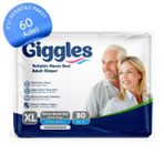 Giggles 60 Adet XL Yetişkin Hasta Bezi