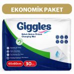 Giggles Bebek Bakım Örtüsü 60X60 Alt Açma Bezi 3 Adet (30 Adet)
