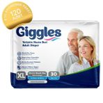 Giggles Belbantlı Ekstra Büyük XL 120 Adet Yetişkin Hasta Bezi