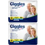 Giggles Belbantlı Küçük S 60 Adet Yetişkin Hasta Bezi