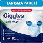 Giggles Emici Külot Large 8 Adet Yetişkin Bez