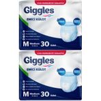 Giggles Hasta Bezi Yetişkin Emici Külot M-orta 60 Adet 2pk 30 Orta