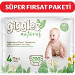 Giggles Natural No:4 Maxi 200 Adet Bebek Bezi
