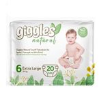 Giggles Natural No:6 XLarge 20 Adet Bebek Bezi