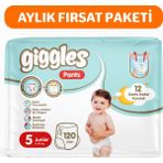 Giggles Pants 5 Numara Külotlu Bebek Bezi 120 Adet 11 - 25 kg Ekstra Yumuşak Konfor - 5: 11 / 25 kg Junior