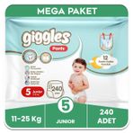 Giggles Pants No:5 Junior 240 Adet Külot Bebek Bezi