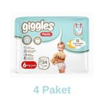 Giggles Pants No:6 XLarge 136 Adet Külot Bebek Bezi