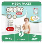 Giggles Pants No:7 XXLarge 160 Adet Külot Bebek Bezi