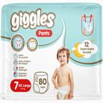 Giggles Pants No:7 XXLarge 80 Adet Külot Bebek Bezi