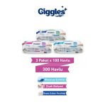 Giggles Xxl İz Bırakmayan Yüzey Temizlik Havlusu - (Beyaz Sabun-Çiçek Bahçesi-Okyanus Esintisi) 300 Havlu
