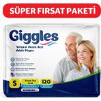 Giggles Yetişkin Bel Bağlamalı Small 4x30 Adet Hasta Bezi