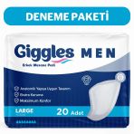 Giggles Yetişkin Erkek Mesane Pedi - L Beden - 1 Paket 20 Adet