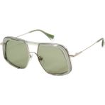 Gigi Studios Vanguard Kenza 6690 7 Yeşil Geometrik Unisex Güneş Gözlüğü - Gümüş - Yeşil