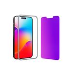 GIGIKISS iPhone 13/iPhone 14/iPhone 13 Pro Gizlilik Ekran Koruyucu ile Uyumlu 6.1 inç Ekran, Mor Gradyan Renkli Anti Casus Mavi Işık HD Temperli Cam Kolay Kurulum